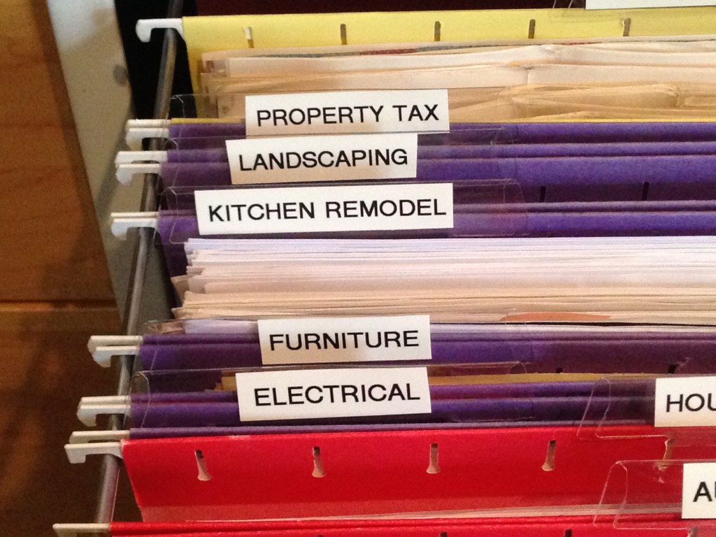 after - house files clearly labeled