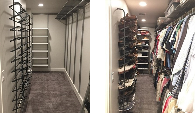 How To Organize A Deep Closet With Lots Of Space